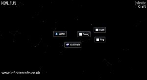 how to make acid rain in infinite craft