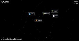 how to make allergy in infinite craft