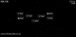 how to make amber in infinite craft